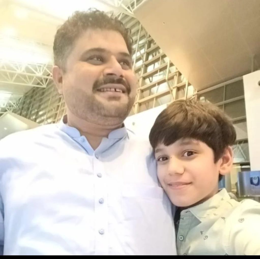 Amjad with Son